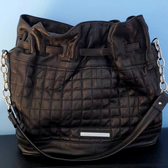 BCBGMAXAZRIA Black Quilted Leather Bag - Picture 4 of 16